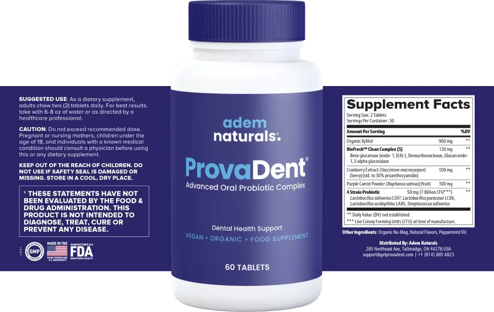 ProvaDent SUPPLEMENT FACTS